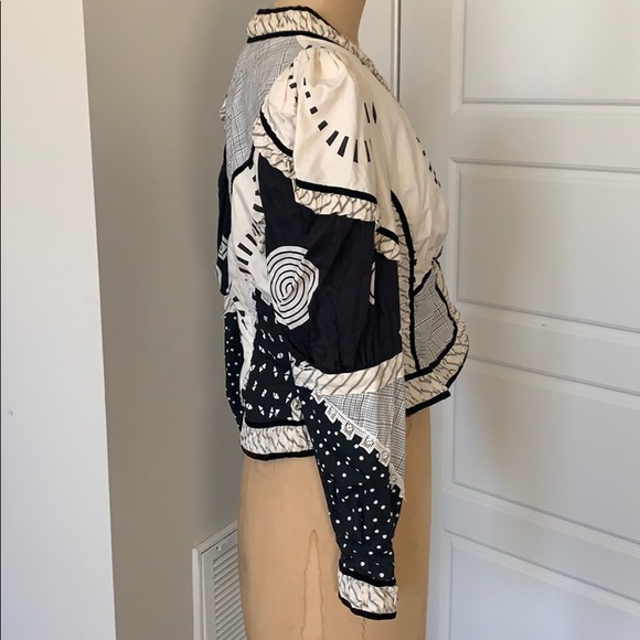 Vintage patchwork cotton jacket - Picture 5 of 9